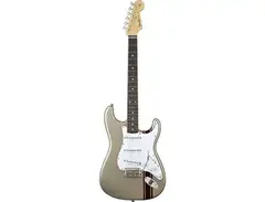 Fender John Mayer Stratocaster-Shorline Gold with Maroon Racing Stripe main image