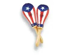 LP Latin Percussion LP862215 Salsa Rawhide Maracas - Puerto Rican Flag