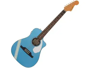 Fender FSR Malibu CE Mustang Electro Acoustic Guitar - Lake Placid Blue
