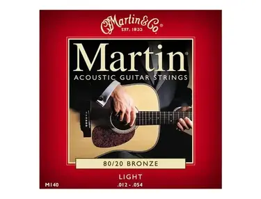 Martin & Co. M140 80/20 Bronze Acoustic Guitar Strings Light