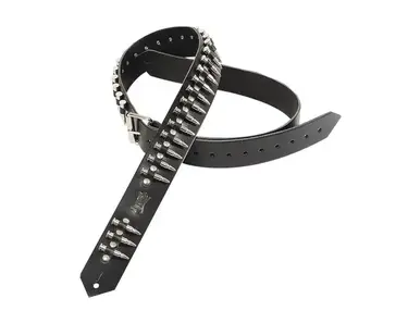Levy’s Leathers 2 Carving Leather Guitar Strap With Bullets