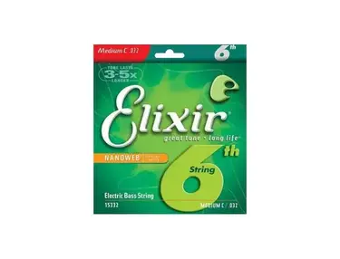 Elixir Medium Nanoweb Bass 6 String Set