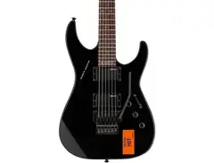 Esp Kh-202 Kirk Hammett Caution Electric Guitar Black With Caution Hot Graphic