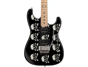 LTD Michael Wilton Electric Guitar Skull graphic