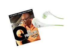 Akg Quincy Jones Q350 Headphones With Q On Producing Book White