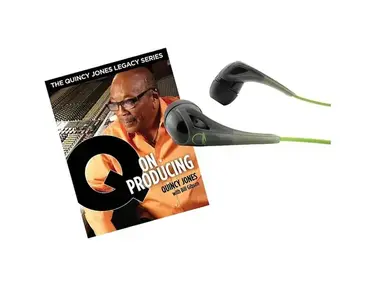 Akg Quincy Jones Q350 Headphones With Q On Producing Book Black