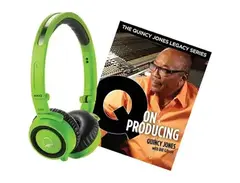 Akg Quincy Jones Q460 Headphones With Q On Producing Book Green main image