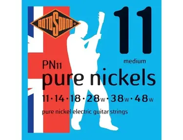 Rotosound PN11 Pure Nickels Nickelwound Guitar Strings (11-48)