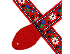 Souldier Vintage Guitar Strap Edelweiss Red