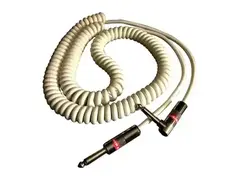 Monster Classic Coiled Instrument Cable, White, 21'