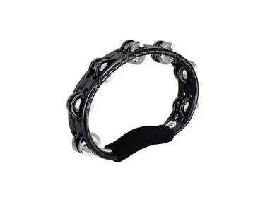 Meinl Hand Held Traditional Tambourine Black Steel Jingles