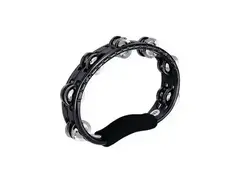 Meinl Hand Held Traditional Tambourine Black Steel Jingles