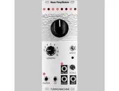 Music Thing Modular Turing Machine MKII is a newer version of Music Thing Modular Turing Machine