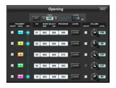 Yamaha Setlist