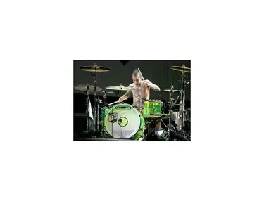 Orange County Drums and Percussion Type 4 Glowstick Green Acrylic Kit