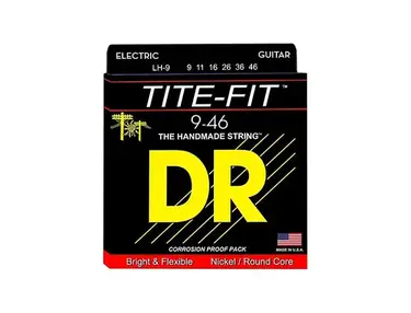 DR Strings Tite-Fit LH-9 Lite-n-Heavy Nickel Plated Guitar Strings