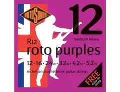 Rotosound R12 Roto Purples Nickel-Steel Guitar Strings (12-52)