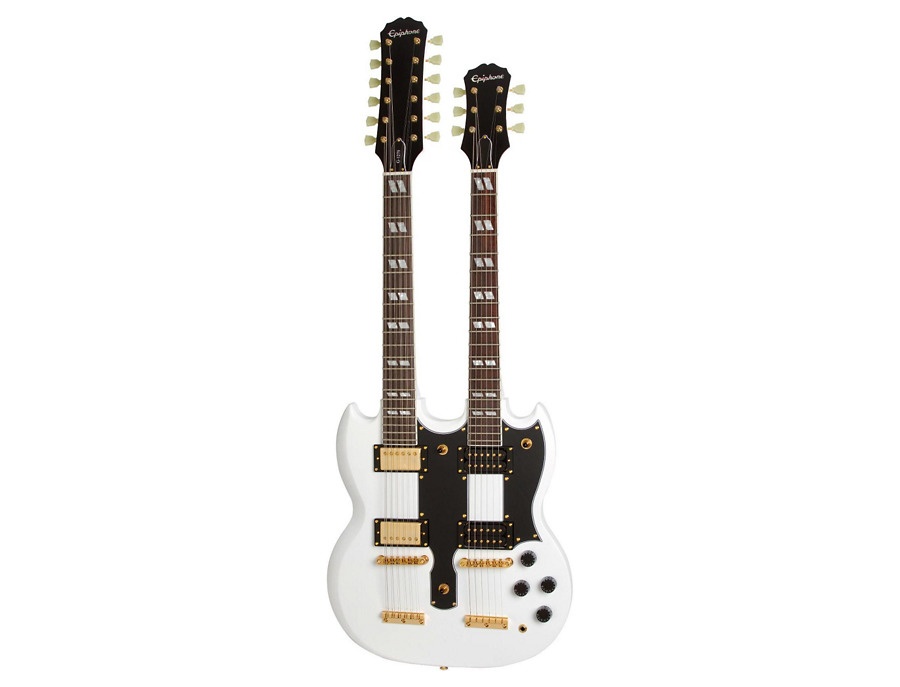 Epiphone Limited Edition G 1275 Custom Double Neck Electric Guitar Alpine White Reviews And Prices 2918