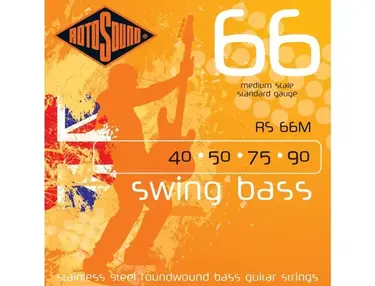 Rotosound RS66M Swing Bass Stainless Steel Bass Strings (40-90)
