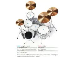 grey ripple drums ludwig main image