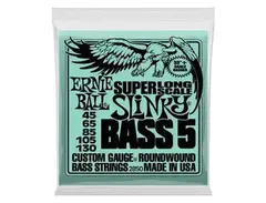 Ernie Ball Super Long Scale Slinky 5-String Bass Strings (45-130)