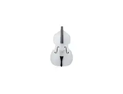 Cecilio CDB-W Size 3/4 White Upright Double Bass w/Adjustable Bridge