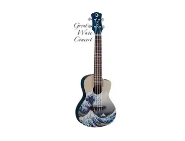 Luna Great Wave Concert Ukulele