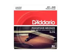 D'Addario EJ74 Phosphor Bronze Medium Mandolin Strings (11-40)