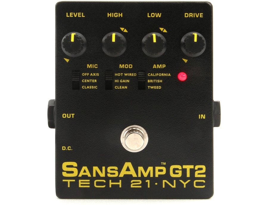 Tech 21 SansAmp GT2 Tube Amp Emulator - ranked #30 in Overdrive 