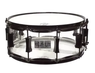 Pork Pie Acrylic Clear Piglite Snare Drum 14"