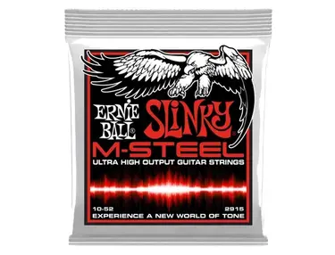 Ernie Ball Skinny Top Heavy Bottom M-Steel Slinky Guitar Strings (10-52)
