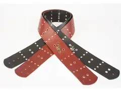 Red Monkey Four Row Eyelet Guitar Strap
