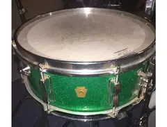 Vintage 1966 Ludwig Snare Drum (Green Sparkle) main image