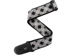 D'Addario Planet Waves 2 Buffalo Check Black and White Strap