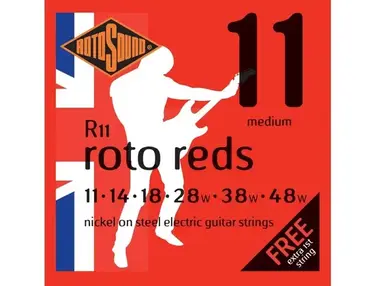Rotosound R11 Roto Reds Nickel-Steel Guitar Strings (11-48)