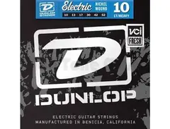 Dunlop DEN1052 Electric Nickel Guitar Strings - Light Top/Heavy Bottom - 10-52