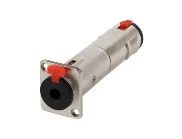 SWAMP 1/4" (f) to 1/4"(f) Jack Feed Through Connector - Panel Mount Adapter