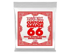 Ernie Ball Custom Gauge Nickel Wound Electric Guitar Single String .066