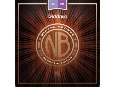 D'Addario Nickel Bronze Acoustic Strings Custom Light (11-52)