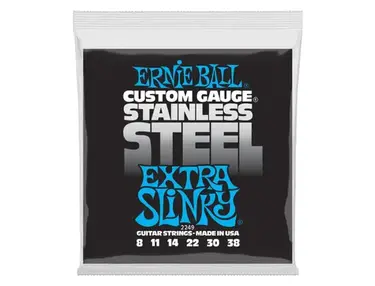 Ernie Ball Extra Slinky Stainless Steel Guitar Strings (8-38)