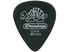 Dunlop Tortex Pitch Black Standard 0.88mm Guitar Picks