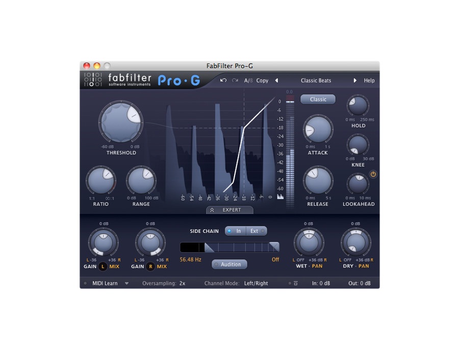 FabFilter Pro-G Gate/Expander Plugin (VST, AU) | Equipboard®