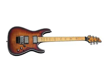schecter hellraiser extreme c-1 fr 3 tone sunburst maple fretboard