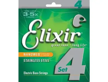 ELIXIR ELECTRIC BASS STAINLESS STEEL WITH NANOWEB COATING