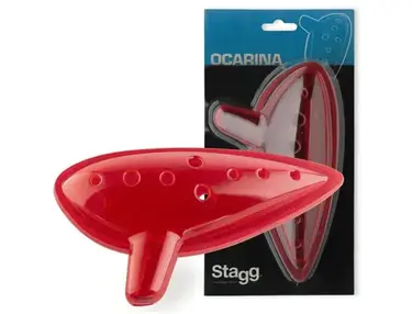 Stagg Ocarina - Oca Pl Bl - Red