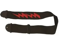 LM Products PS-4LB Silk Screen Guitar Strap, Lightning Bolt main image
