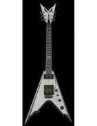Dean DIME Razorback V White w/Blk Bevel