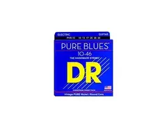DR Strings Pure Blues Pure Nickel Wrap Round Core 10-46