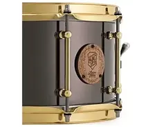 SJC Drums LTD ED Black Nickel over Steel 14x7 Snare Drum main image