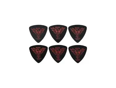 Clayton Black Raven Rounded Triangle Guitar Picks 1.26 mm